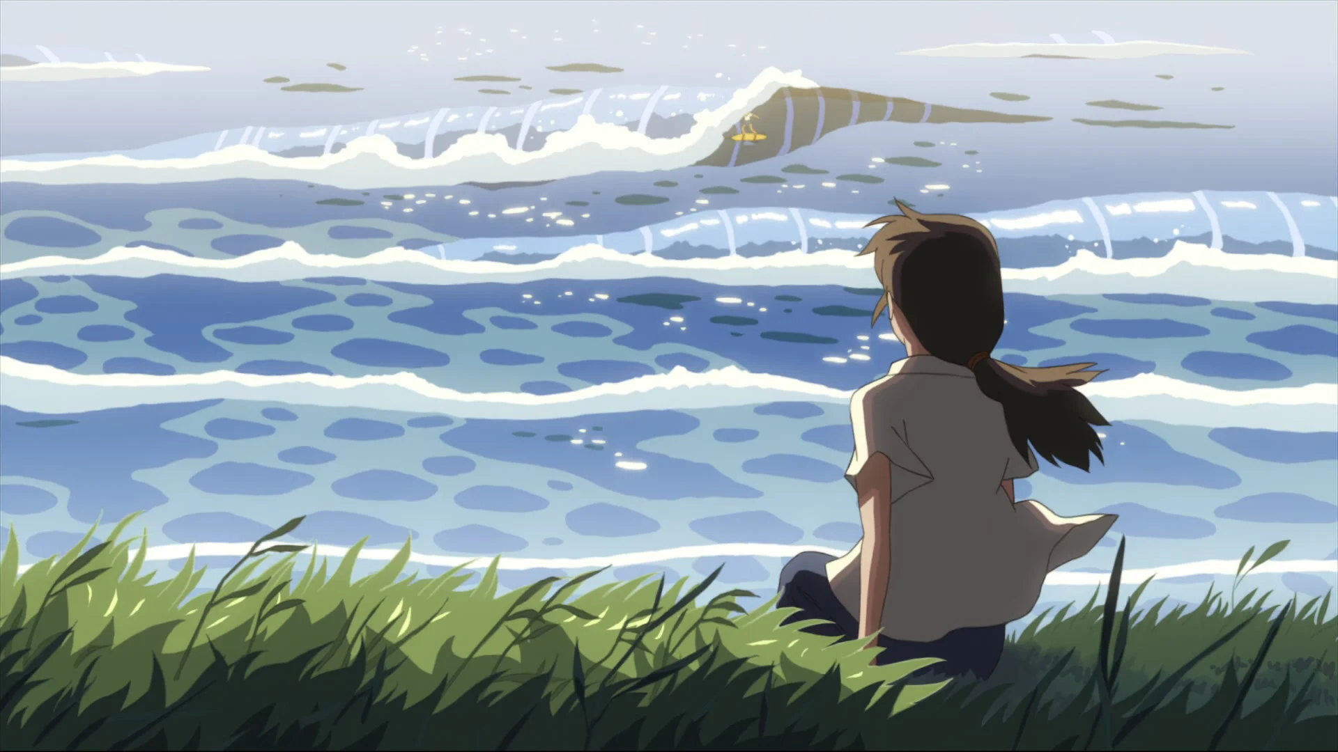 凝望海浪
